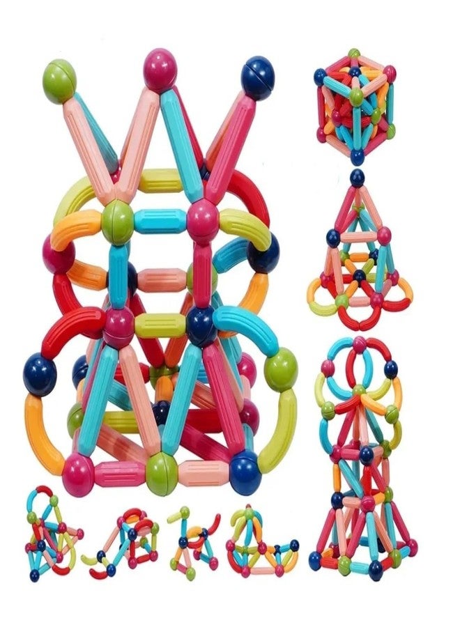 YUIOP - Magnetic Building Sticks for Kids - Learning Sticks & Balls - Educational Magnetic Building Blocks (42 Pcs) - Image 1